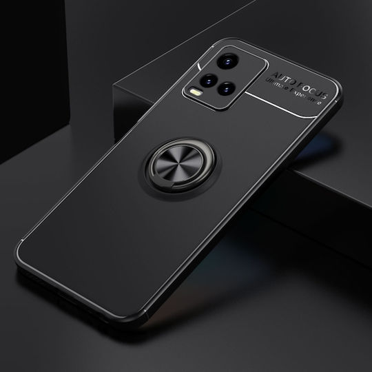 Rotating 360 Full Cover Metallic Black (Vivo Y21)