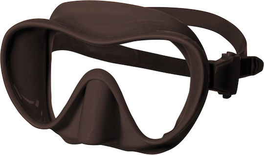 XDive Taucherbrille aus Silikon Rainbow Schokolade