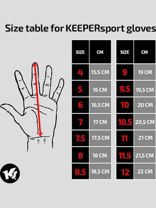 KEEPERsport Varan7 Голмански ръкавици за Възрастни Бели