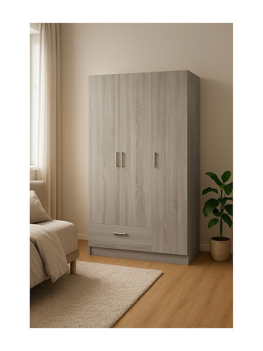 Ușă triplă Dulap de Haine Wilson 3ds Fusiko 90x45x180cm