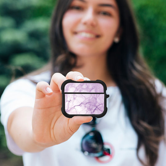 Sonique Marble Series Case Silicone in Purple color for Apple AirPods Pro