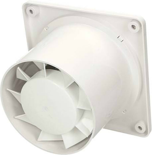 Awenta Ring WWR100 Wandmontage Lüfter für das Badezimmer 100mm Weiß