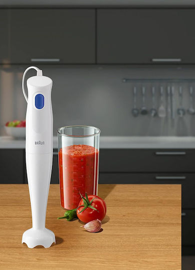 Braun Multiquick 1 Ραβδομπλέντερ με Ανοξείδωτη Ράβδο 450W Λευκό
