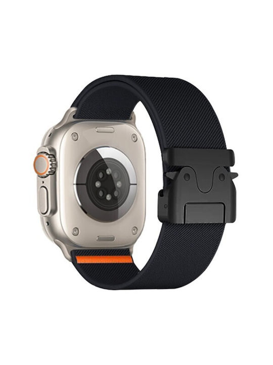 Kalebol Λουράκι Υφασμάτινο Μαύρο (Apple Watch 10, Ultra 2, Ultra 49mm, 9, 8, 7)