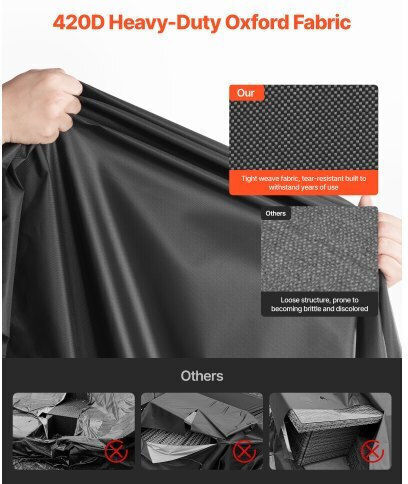 Vevor Waterproof Sofa Cover 420x420cm in Black Color