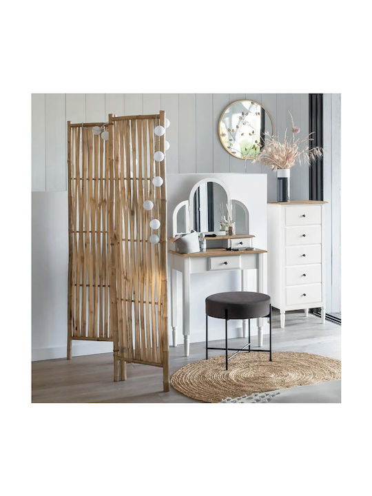 Atmosphera Bamboo Decorative Room Divider made of Bamboo with 3 Panels 135x170cm
