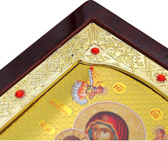 Heiligenikone Diptich Holz Jesus Christus Panagia Die Heilerin