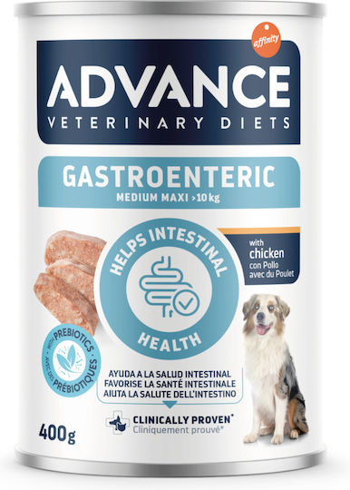 Advance Nassfutter Hunde in Dose Diät mit Huhn, Reis und Fleisch 6x400gr