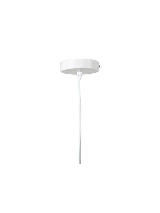 Ostaria Pendant Light White with Socket E27 40x40cm