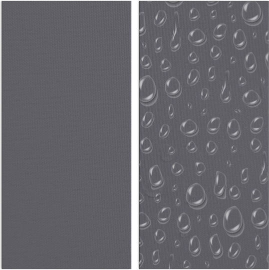 Relaxdays Platz Sonnensegel Gray mit PVC-Beschichtung 4x4m 180gr/m²