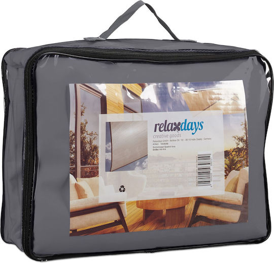 Relaxdays Квадрат Shade Sail Сив с PVC покритие 5x5m 180гр/кв.м