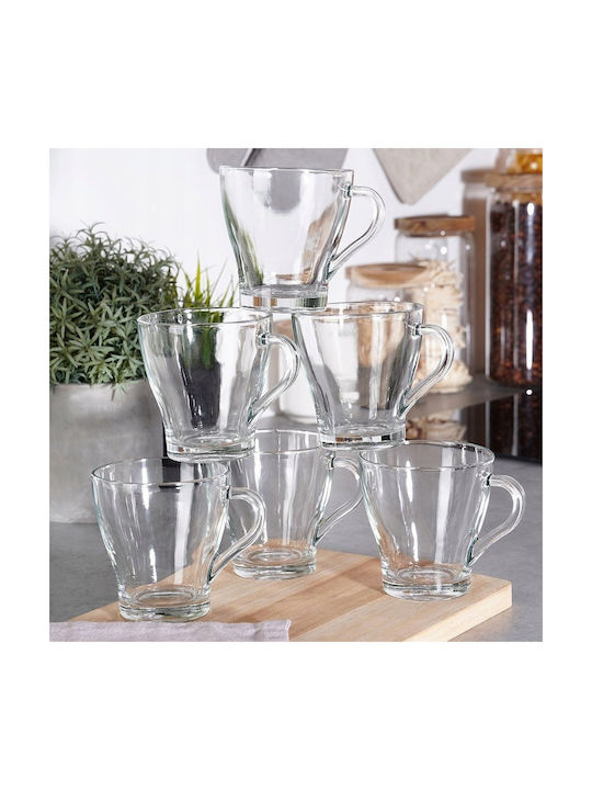 Vilde Mug Glass Transparent 250ml 6pcs