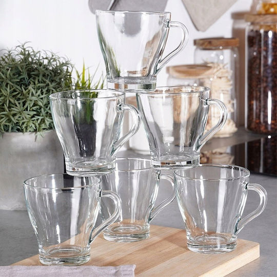 Vilde Mug Glass Transparent 250ml 6pcs