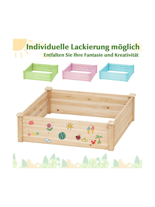 Costway Planter Box Lemn Natural Costway Planter Box Lemn Natural