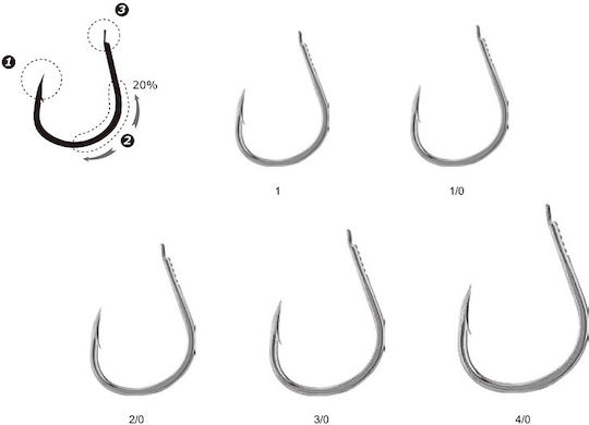 Bkk Gaff R Light Slow Fall No2/0 Fishing Hooks