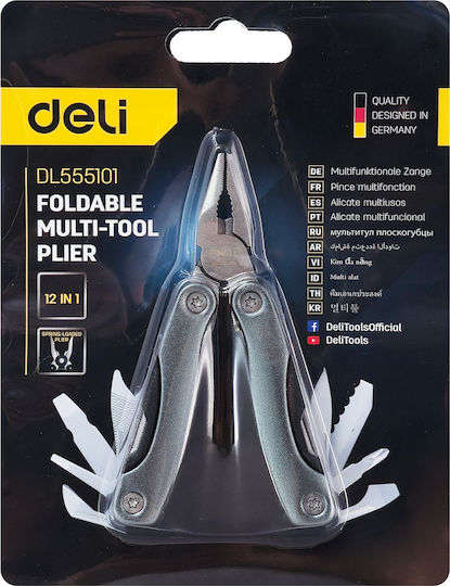 Deli DL555101 Мултифункционален Инструмент Сив