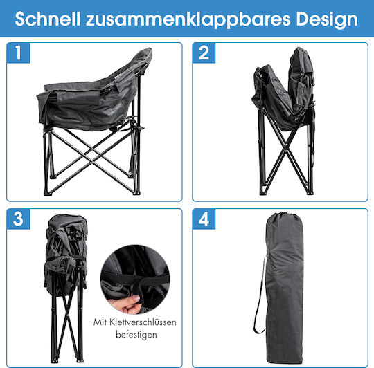 Costway Chair Beach Gray