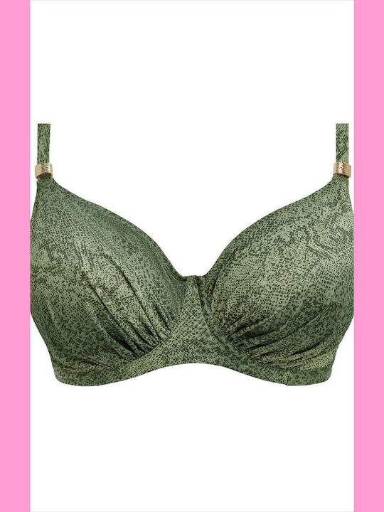 Bikini Σουτιέν Animal Print Χακί