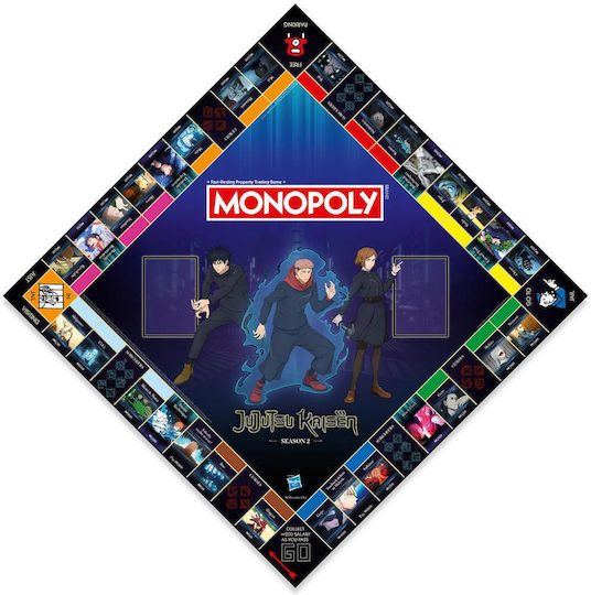 Board Game Monopoly - Jujutsu Kaisen for 2-6 Players 14+ Years Old (EN) Winning Moves