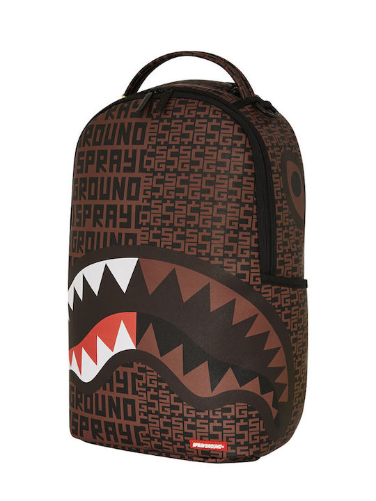 Sprayground DLXSV School Bag Backpack Junior High-High School Brown with Water Bottle Holder