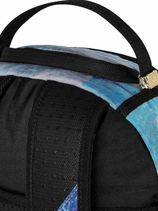 Sprayground DLXSR School Bag Backpack Junior High-High School Blue with Water Bottle Holder