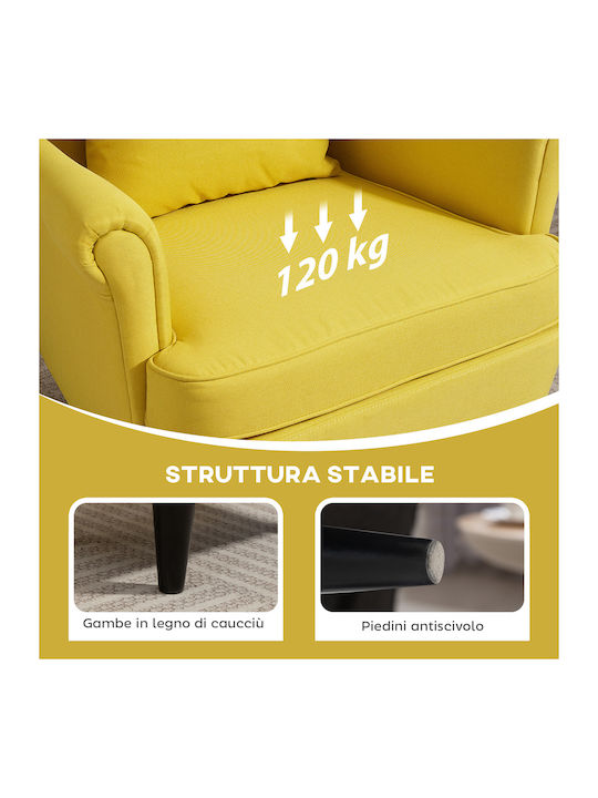 cu Puf Galben 75x83x104cm