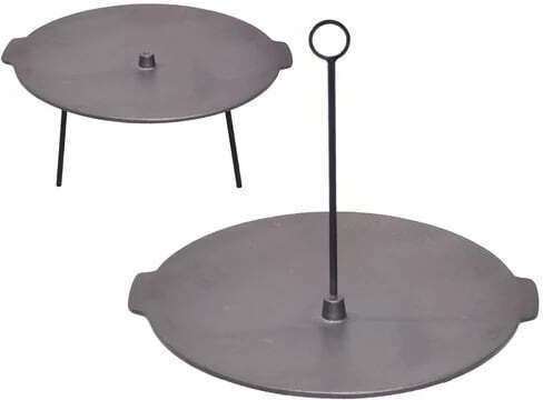 Placă Grătar Din Fontă 45cm + Suport Suspendat Perfect Home 15604
