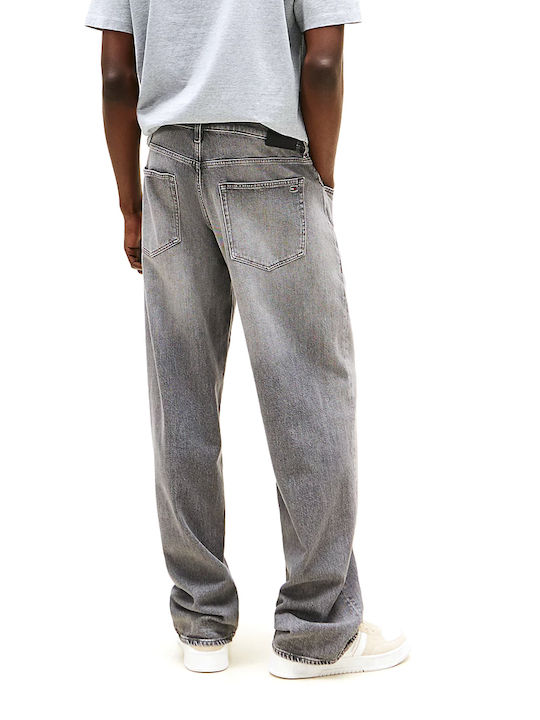 Tommy Hilfiger Ανδρικό Παντελόνι Τζιν Relaxed Fit Straight Ανθρακί