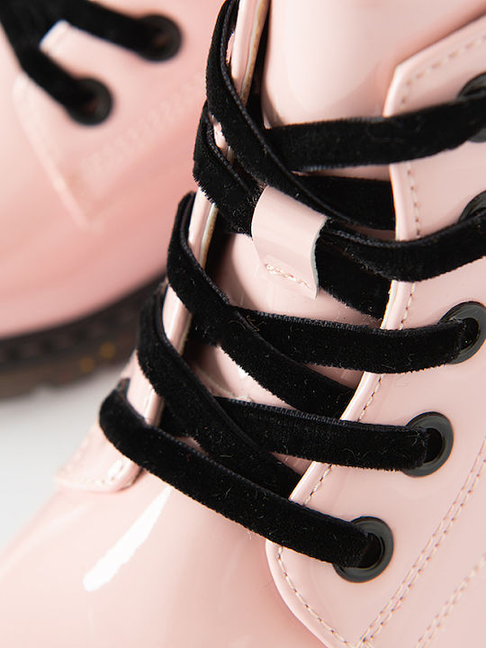 Kids Ankle Boots with Laces Pink WBT2W24 CG2943