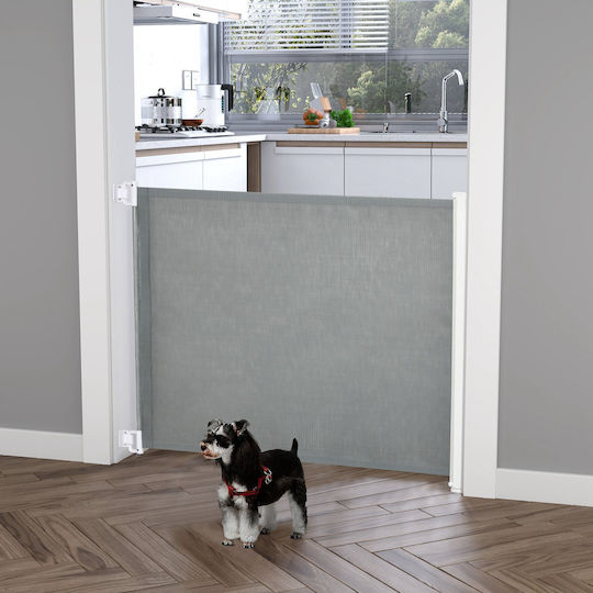 Pawhut Door Dog made of Fabric in White Color 115 x 82.5cm