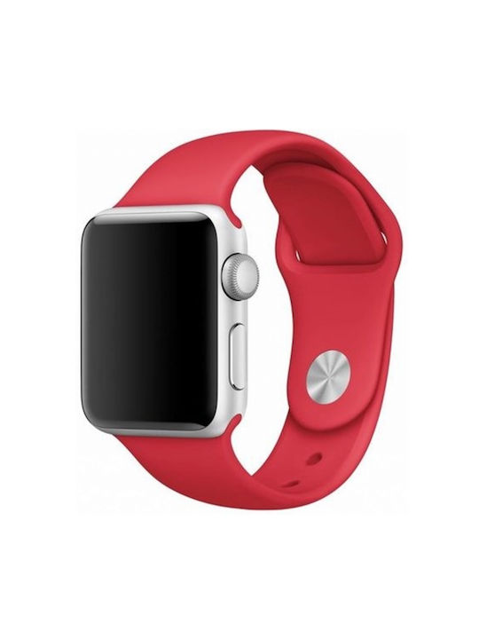 Devia Strap Apple Watch 42mm 44mm 45mm 49mm Sport In Silicone Red