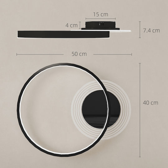 HomCom Deckenleuchte 60cm LED
