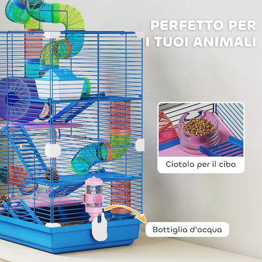 Pawhut Rodent Cage 46x30x58cm