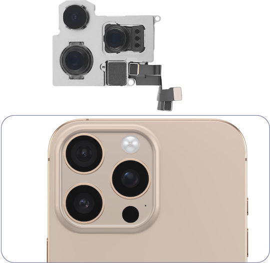 Relife Rear Camera Apple Iphone 16 Pro Max Black