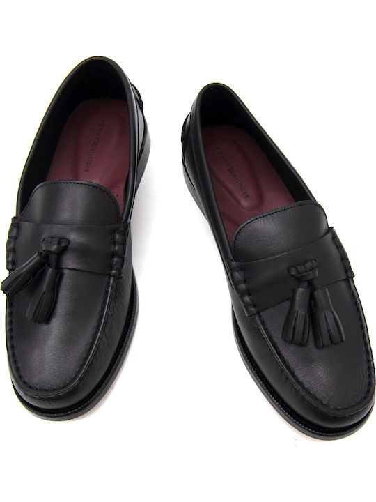 Men's Leather Loafers Black