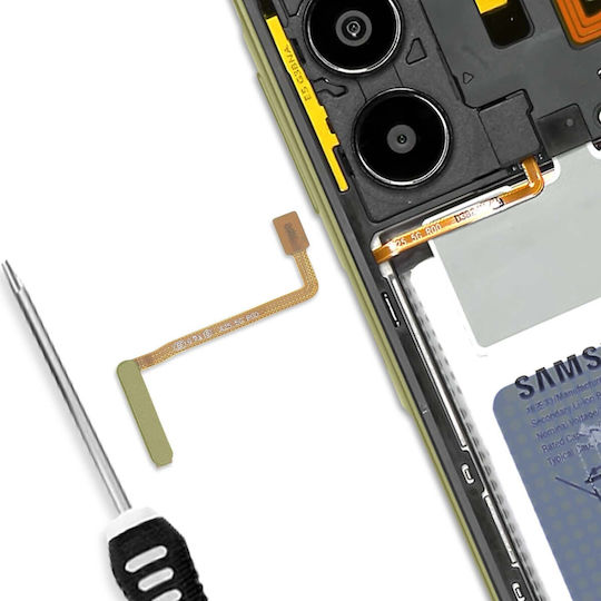 Relife Копче За Захранване Калъф Samsung Galaxy A25 5G Жълт