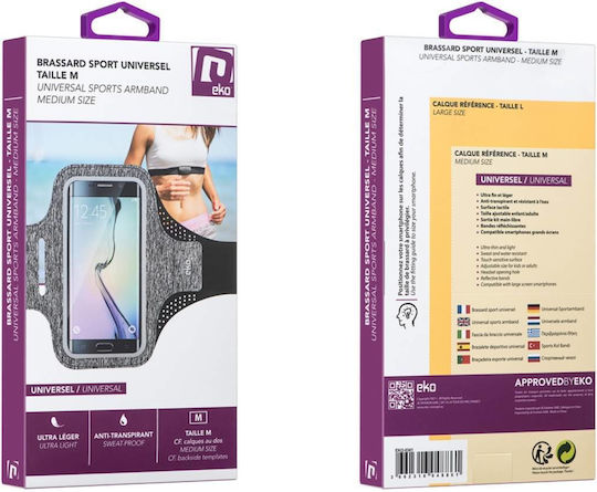 Eko Sport Bandă De Braț Smartphone 4.7” Universal Gri