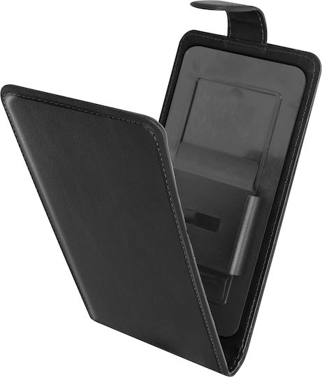 Husă Universală Verticală Flip Cu Suporturi Pentru Carduri 4.3" – 4.7" Smartphone-uri – Neagră