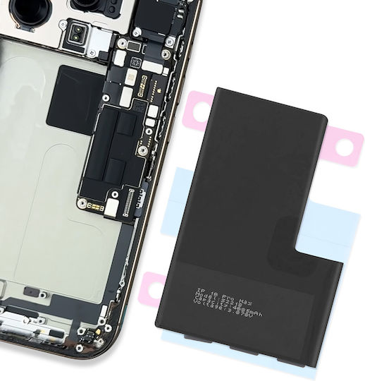 Clappio Klebe Batterie Für iPhone 16 Pro Max Feste Transparente Abdeckung