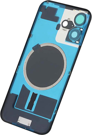 Clappio iPhone 16 Капак Рамка Задно Стъкло Черен
