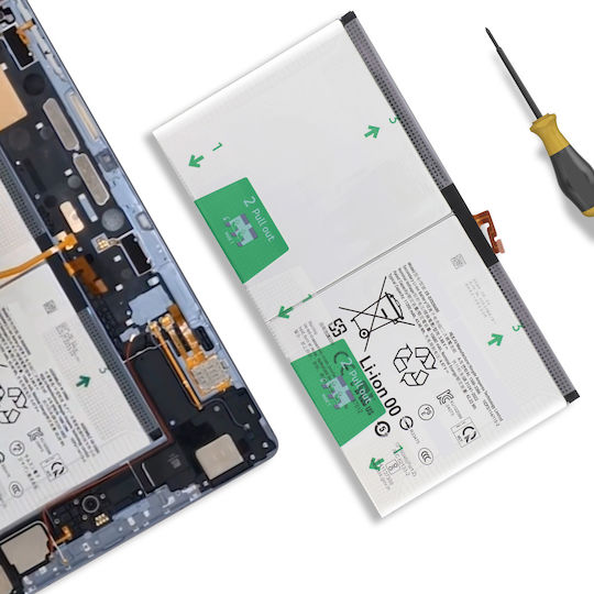 Clappio Internal Battery Galaxy Tab S10 Ultra 11200mah Model Eb-bx926abe White