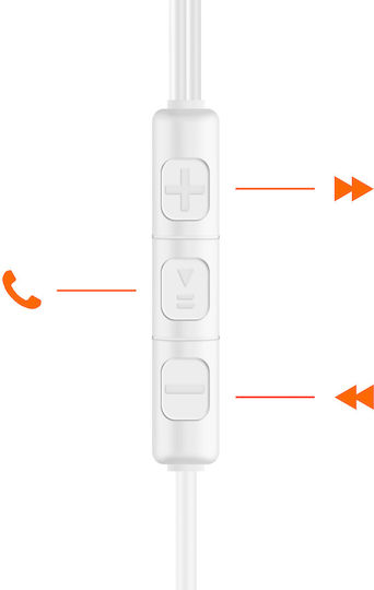 Linq Intra 3.5mm Jack Earphones 1.2m Music Hands-free Calling White