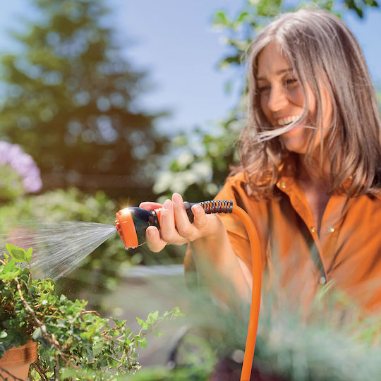 Claber Ausziehbarer Gartenschlauch 15m mit Twiddy 9336 Sprüher