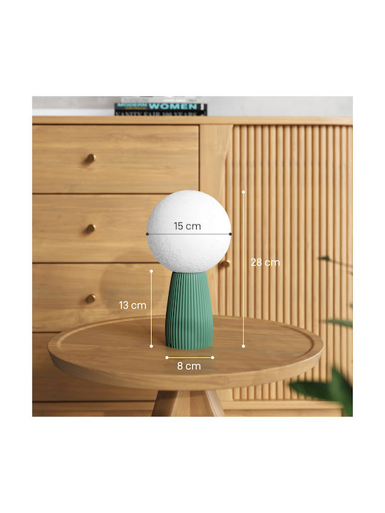 HomCom Dekorative Lampe Mondlicht Weiß