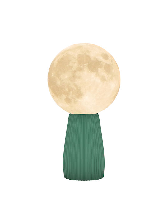 HomCom Dekorative Lampe Mondlicht Weiß