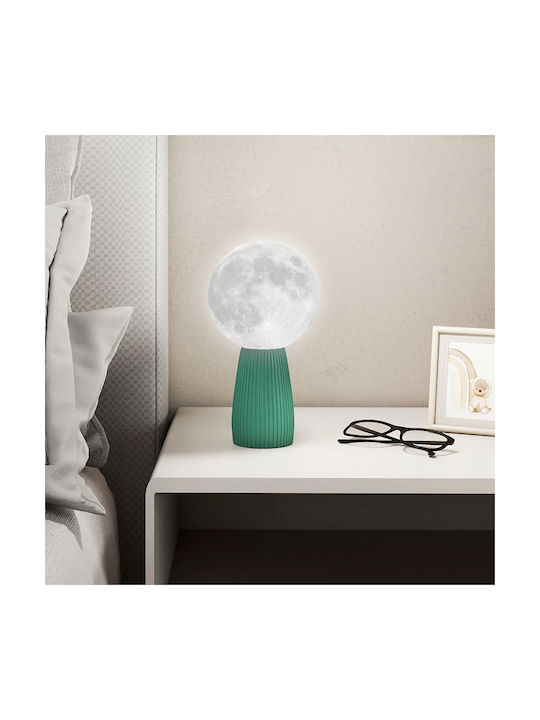HomCom Dekorative Lampe Mondlicht Weiß