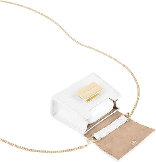 Ideal Sweden Mini Tasche Für Airpods Jede Generation Modell Lilou Verstellbarer Schultergurt Weiß