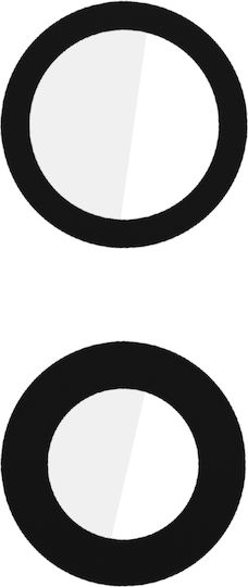Clappio Rear Camera Lens Iphone 16 Iphone 16 Plus Black