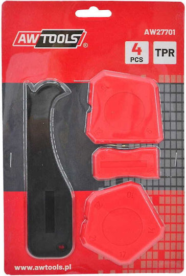 AWTools Spatula Trowler Plastic cu Mâner de Plastic Set 4buc AW27701