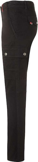 Pantaloni Chef Femeie Negri Sintetici Cargo Rock Chef Stage2